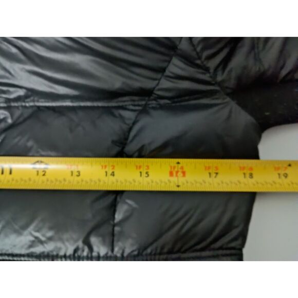 BCBG: Ultra Light Black Packable Down Hooded Puffer Jacket, Women's Size S - Picture 5 of 6